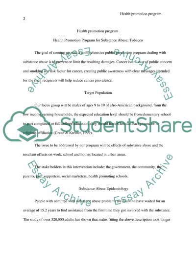 Health promotion program