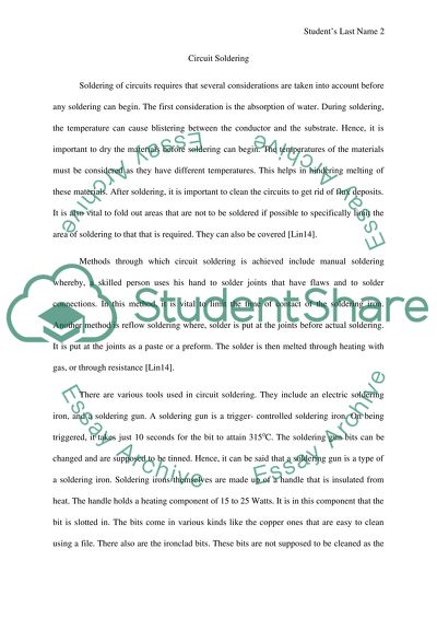 Circuit Soldering Assignment