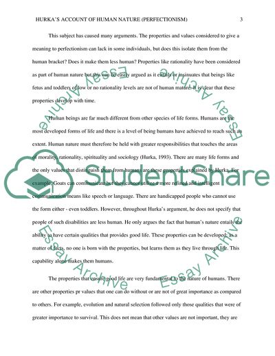 Hurkas Account of Human Nature