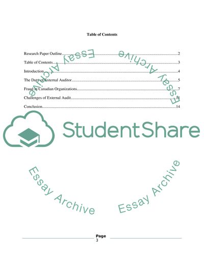 Meeting the Challenge through External Audit