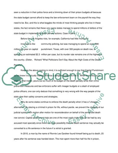 Effectivity of the Death Penalty