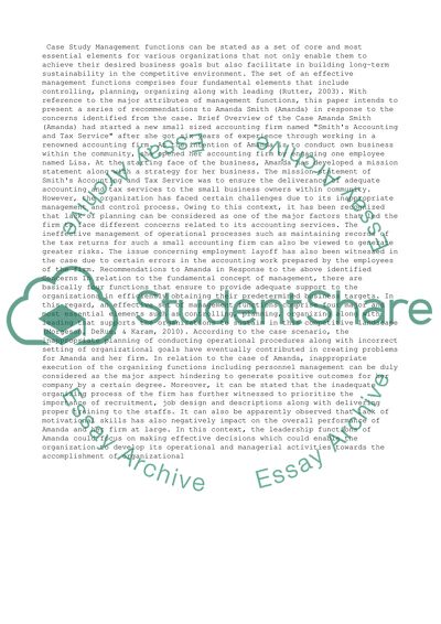 Management Functions