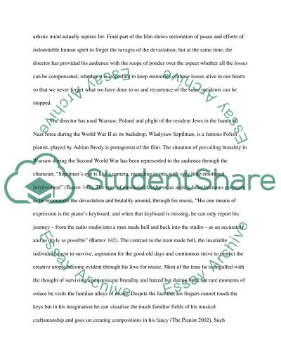 essay on the pianist movie