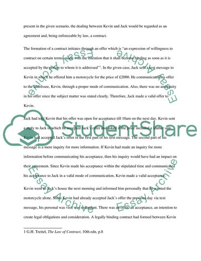 The Rules on Formation of Contracts