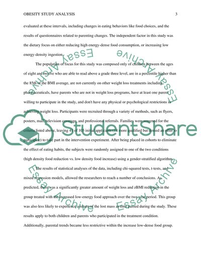 The Success of Obesity-Reducing Strategies