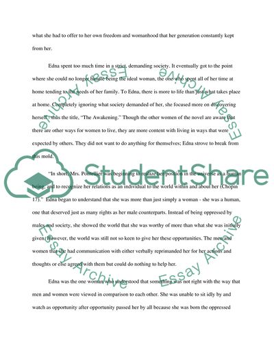 The Roles of Women in the Awakening