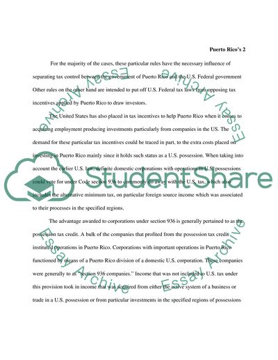 Puerto Ricos Underground Economy And Tax System