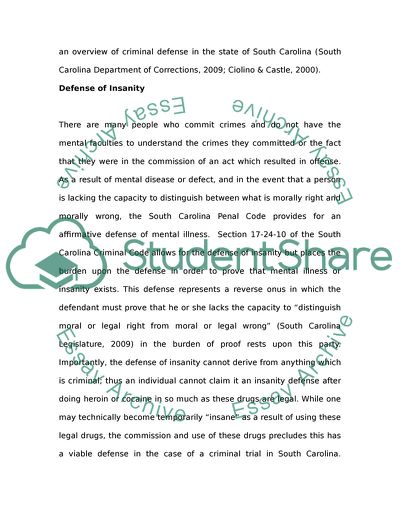 South Carolinas Criminal Defense