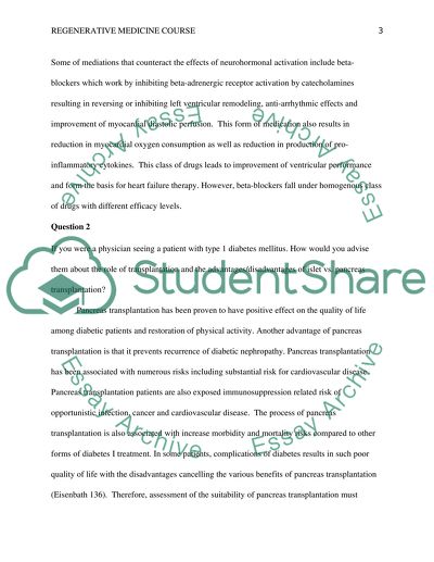 Regenerative Medicine Course