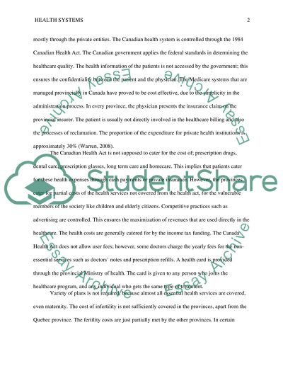 The health systems of Canada and Australia