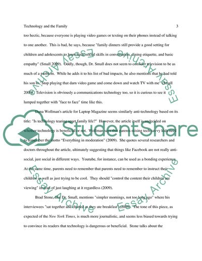 Technology and the Family: Good, Bad, or Somewhere in Between