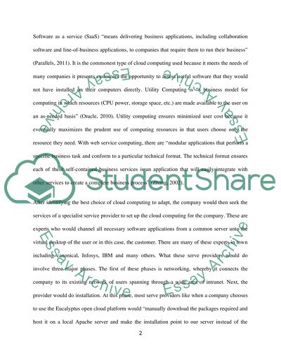 Methodology for Adopting Cloud Computing