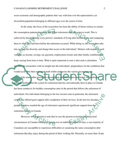 Canadas looming retirement challenge