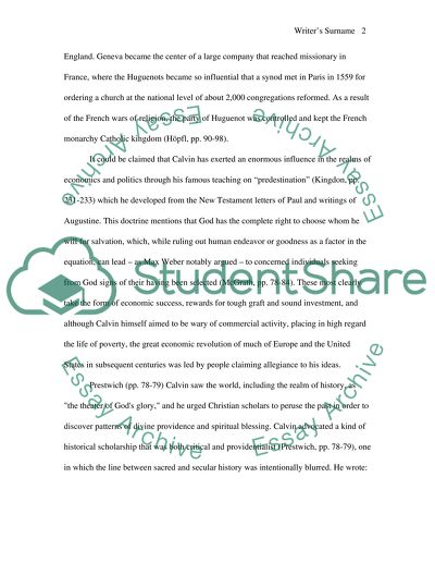 Calvin Geneva and His Influence on European Reformation