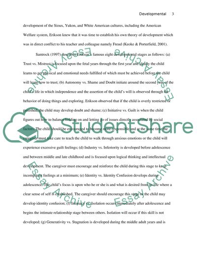 Model of Early Childhood Development