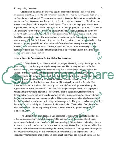 Security policy document