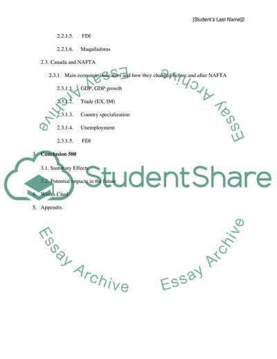 Main Economic Indicators and How They Changed before and after NAFTA