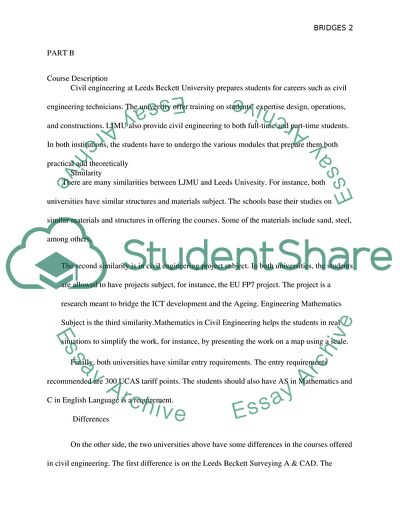 Comparing and Bridges