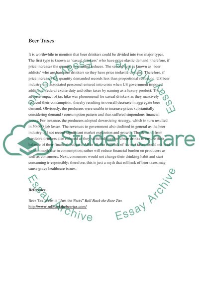 Beer Tax in Economics