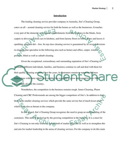 Defining the Target Market and Positioning Jims Cleaning