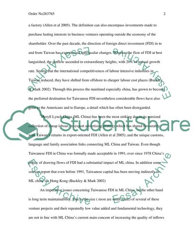 China and Foreign Direct Investment