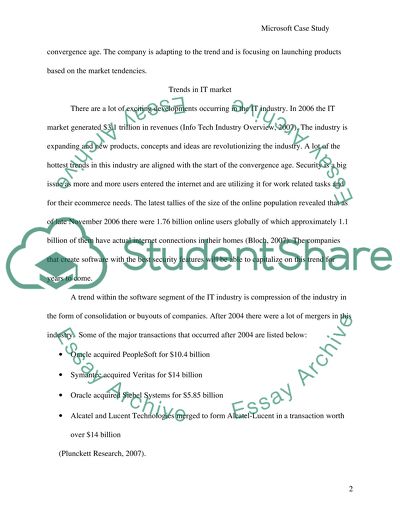 Marketing - Microsoft Case Study