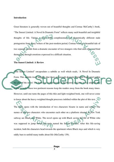 The Sunset Limited Review