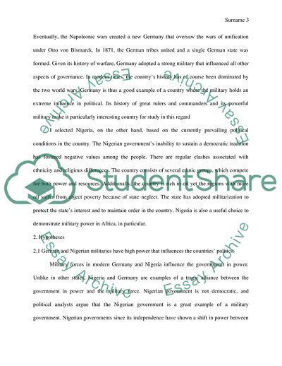 Military Influence on Politics