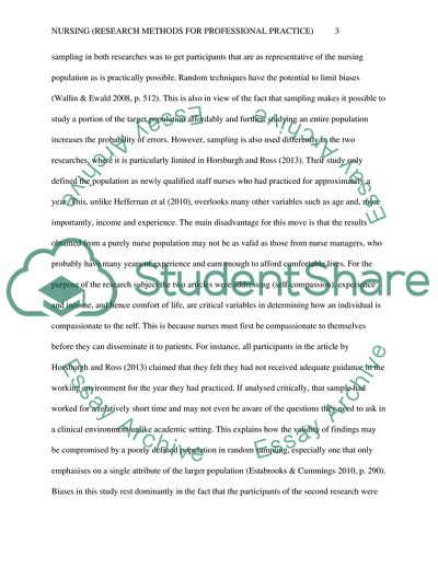 Nursing - Research Methods for Professional Practice