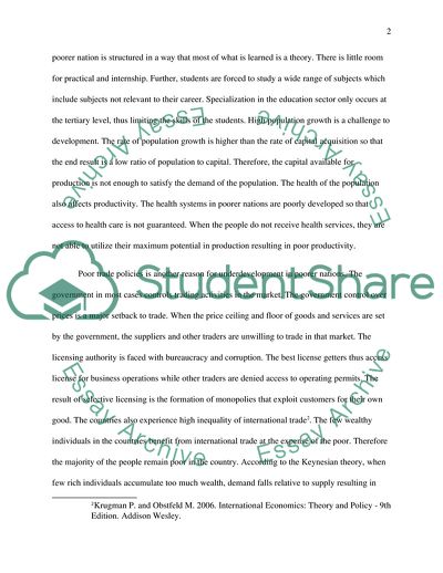 Development of Poorer Nations