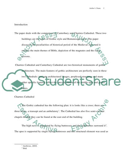 Compare Chartres Cathedral and Canterbury Cathedral