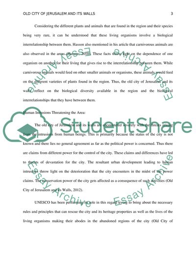 Old City of Jerusalem and Its Walls