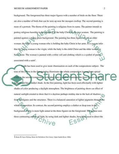 Comparison of the religious themes in two paintings