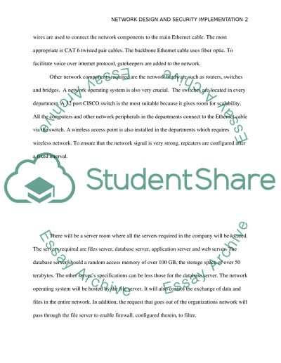The System Design and Implementation Process of the Network