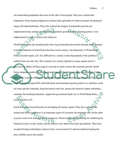 East Asia Politics, South Korea development