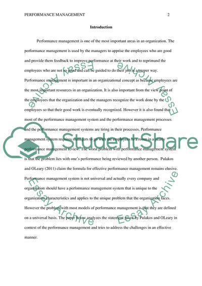 Drawback and Challenges of Performance Management