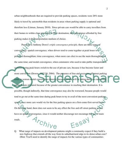 Urban Transportation Problems