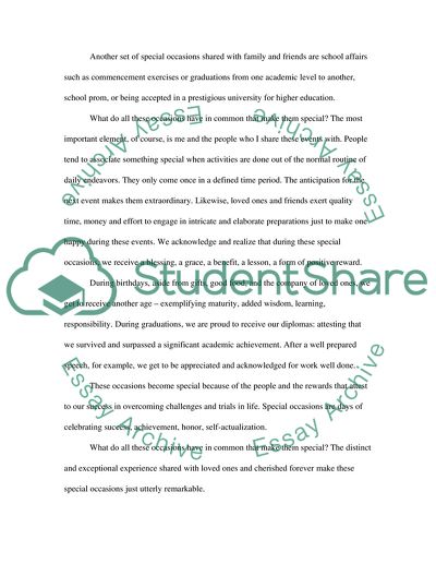 What Does Make Occasions Special