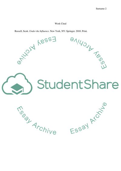 Under The Influence by Scott Russell Sanders