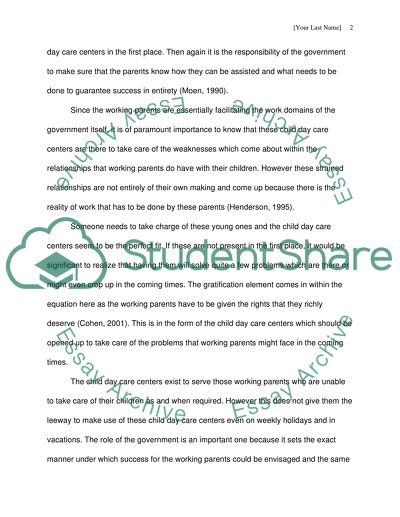 Child Daycare Centers for Working Parents