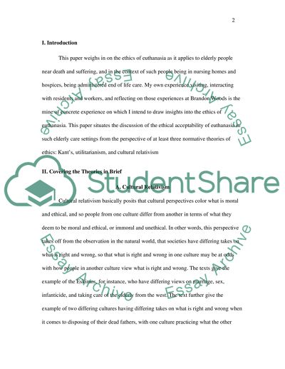 Moral dilemma of whether euthanasia is ethically acceptable