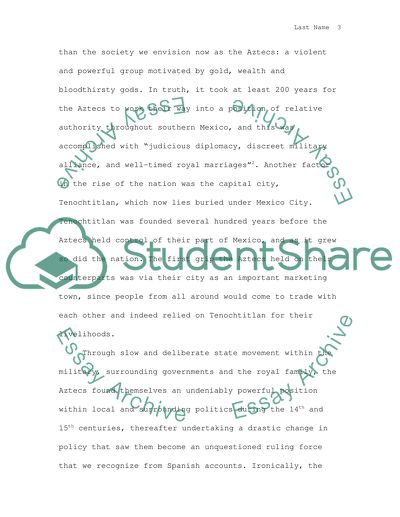 Research Paper on the Aztecs