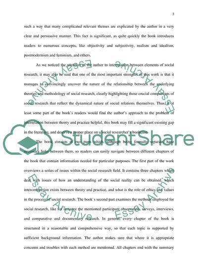 Social Research: Issues, Methods and Process