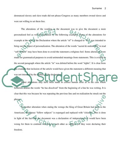 Declaration of Independence