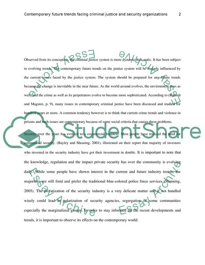 Contemporary Future Trends Executive Memo