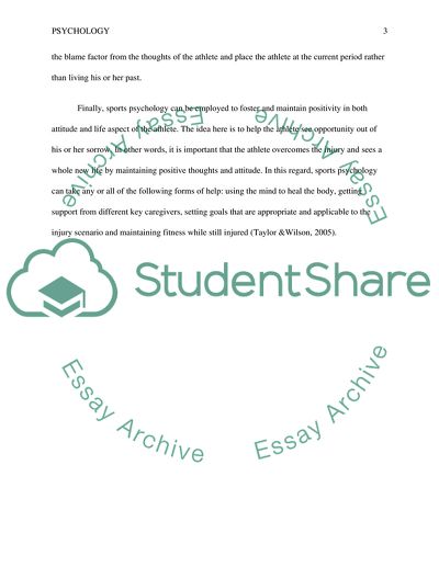 Apply sport psychology