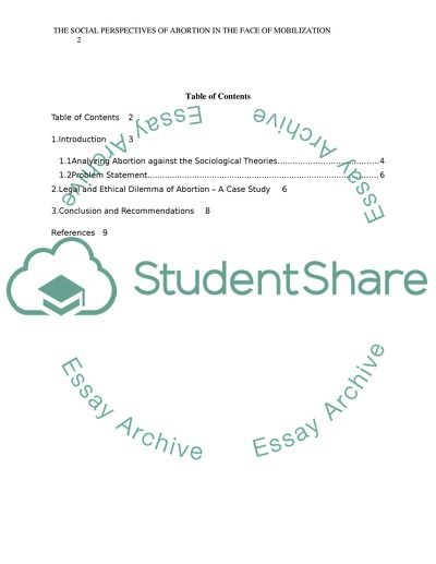 The Social Perspectives of Abortion in the Face of Modernization