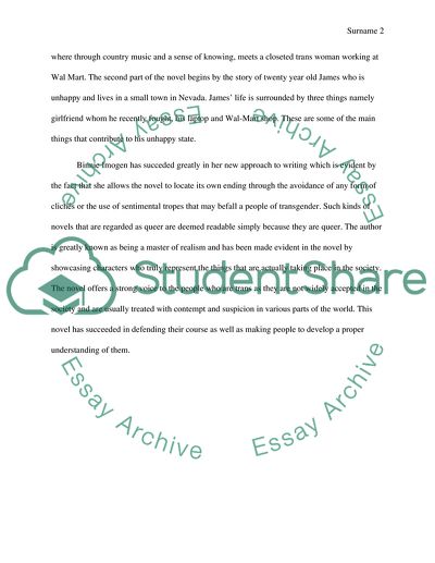 Transgender Character in Nevada by Imogen Binnie