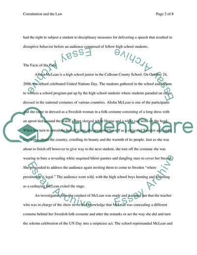 The Connection Between the Constitution and the Law