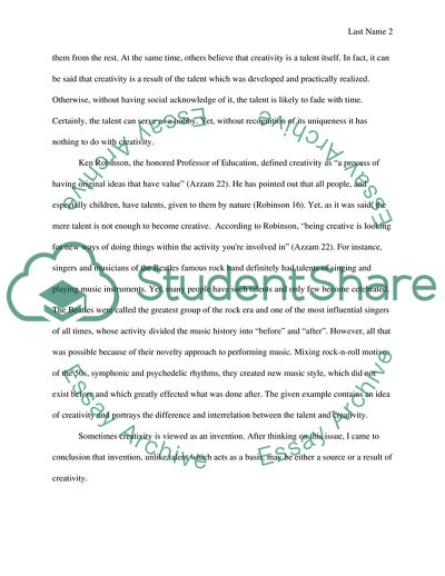 Creativity: Talent or Discipline